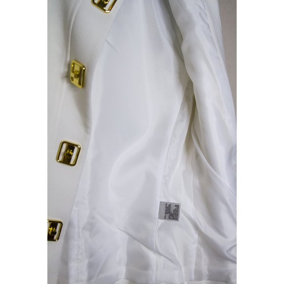 TAHARI ARTHUR S. LEVINE PETITE WHITE JACKET - Picture 7 of 12